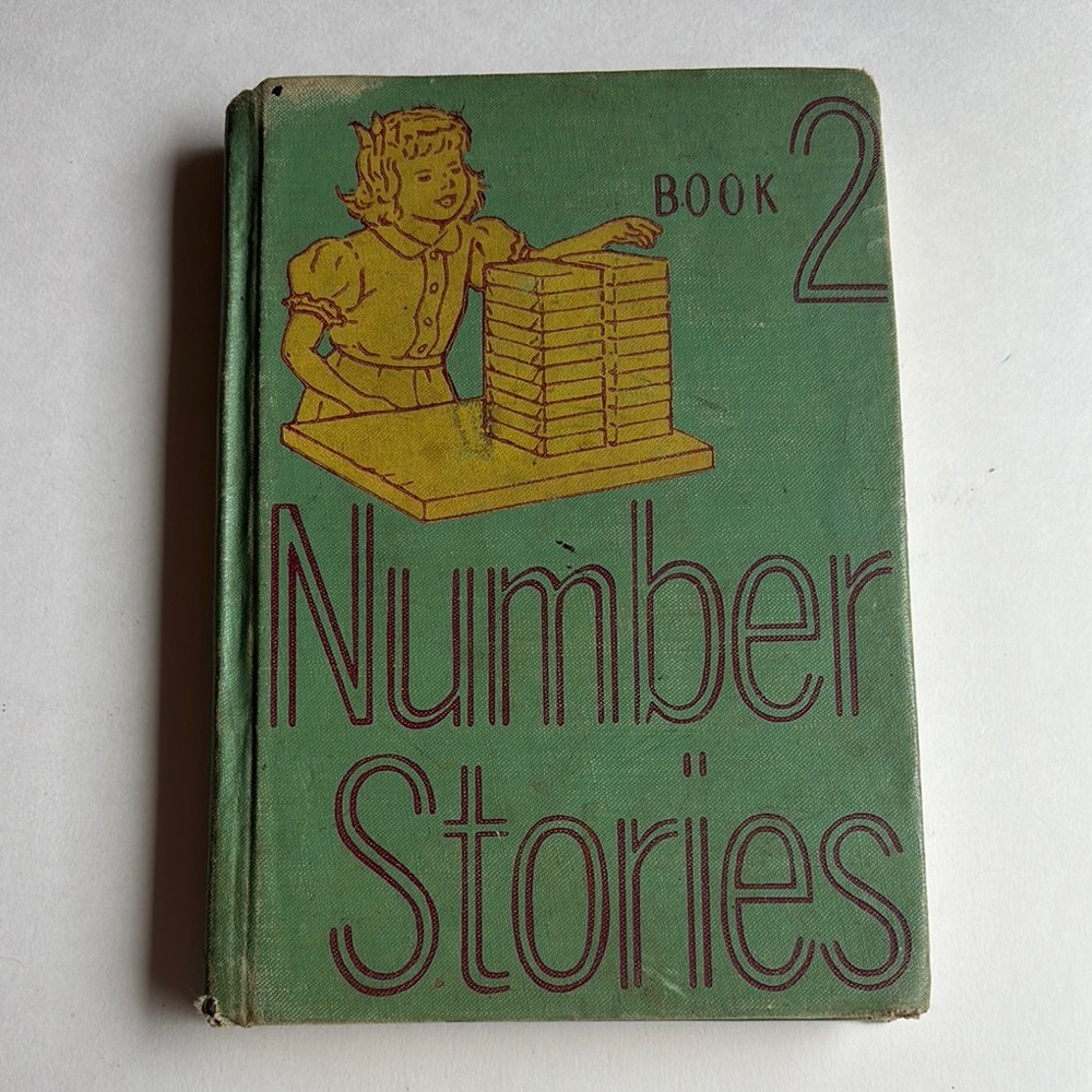 Vintage Book 2 Number Stories Hardcover Book